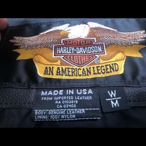 Women’s Harley Davison leather jacket